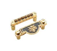 Electric Guitar Bridge Tigers Face Metal 6 String Guitar Bridge Professional Roller Saddles Bridge Tailpiece Enduring Electric Guitar Tailpiece Bridge And Roller Saddles