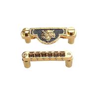 Electric Guitar Bridge Tigers Face Metal 6 String Guitar Bridge Professional Roller Saddles Tailpiece Enduring Electric Tailpiece And Roller Saddles