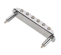 Electric Guitar Bridges -Reversible Roller Sattel Easy Tuning, for E -guitars Enthusiasts, Metal (Silver)