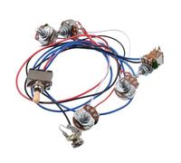 Electric Guitar Circuit Assembly Da Electronic A500K 2V2T Electric Guitar Wiring Harness Circuit Complete Set(Yellow)