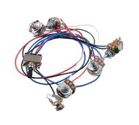 Electric Guitar Circuit Assembly Da Electronic A500K 2V2T Electric Guitar Wiring Harness Circuit Complete Set(Black)