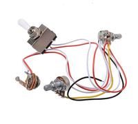 Electric Guitar Circuit Assembly Double Double Electronic Circuit 1 Volume 1 Tone Three-position Converter With Output Port(White)