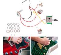Electric Guitar Circuit Wiring Assembly Five Way Socket Black | Metal Build, Easy to Mount Replacement, Professional Use Accessories for Old or Broken Ones