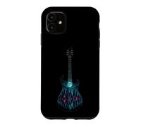 Electric Guitar City Skyline Night Stars Guitarist Gift Case for iPhone 11