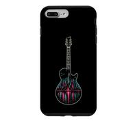 Electric Guitar City Skyline Night Stars Guitarist Gift Case for iPhone 7 Plus/8 Plus