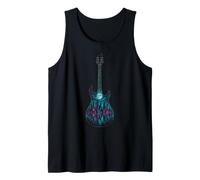 Electric Guitar City Skyline Night Stars Guitarist Gift Tank Top