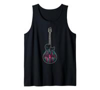 Electric Guitar City Skyline Night Stars Guitarist Gift Tank Top