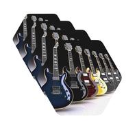 electric guitar Coasters for Drinks Set of 4 Non-slip Leather Coaster Heat Resistant Drink Coaster for Tabletop Protection Absorbent Cup Mat for Coffee Table Decor Hexagon