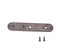 Electric Guitar Control Plate Metal Accessory for TL Tele Guitar, Premium -related Zinclegation Material (Black)