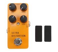 Electric Guitar Distortion Pedal, Aluminum Alloy Distortion Effect Pedal with True Bypass for Robust Vibrant Tones