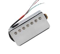Electric guitar double coil pickup seven-string copper shell pickup pickup 5-wire double coil can be cut single Electric Guitar Parts Pickup(Silver)