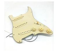 Electric Guitar Double Coil Pickup With Singlecut Wiring Loaded Prewired SSS Guitar Pickguard Scratchplate Assembly Black