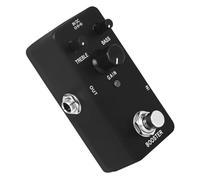 Electric Guitar Effect Pedal Black Pure Booster High Gain Abs | Stereo Delay Style, Precise Sound Control, Convenient Operation, Amp Electric Guitar Use