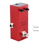 Electric Guitar Effect Pedal Metal Knob Adjustment Mini Portable Orange - Enhance Timbre Fullness, Flexible Control for Rock, Metal & Jazz Players (Red)