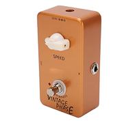 Electric Guitar Effect Pedal, Vintage Phase, Golden Metal, True Bypass, Adjustable Speed Knob - Classic 70s Phase Sound, Low Tone Loss, Portable for Guitarists