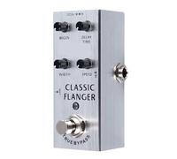 Electric Guitar Effector, Multifunctional Guitar Pedal for Musical Instrument Tuning Knob Adjustment Metal Shell (Silver)