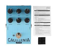 Electric Guitar Effects Drive Pedal, Aluminum Alloy, Compact Size - Durable Design, Simple Controls, Versatile Distortion and Overdrive Effects (AN 32 Light Blue)