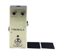 Electric Guitar Effects Pedal, Mini Portable Single Type, Metal Construction - Unique Tone Enhancement, Flexible Tuning Knobs, Suitable for Rock and Jazz Players (AN-07 Yellow)