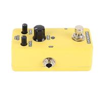 Electric Guitar Effects Pedal, Single Block Mini Modulation, Metal Housing - Powerful Sound, Adjustable Frequency Range, Portable Design for Rock and Metal (Yellow Overdrive)