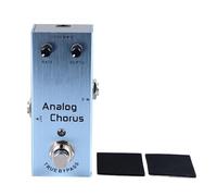 Electric Guitar Effects Pedal, Sound Beautify Mini Portable Single Type, Metal Material, Enhance Tone, Adjustable Sound, Durable and Easy to Use - Wide Application for Various (AN-08 Blue)