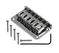 Electric Guitar Fixed Bridge Rear Stringing Code 78MM65MM Guitar Replacement bridge(Chrome,78)