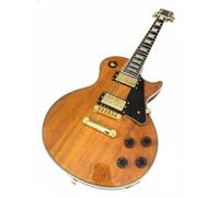 Electric Guitar Flame Maple Top Gold Hardware - Solid Body Dual Humbucker Sunburst