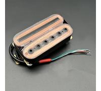 Electric Guitar Hex Screw Adjusting Dual Coil Guitar Pickup With 4 Conduct Cable/Coil Splitting Transparent(Neck)