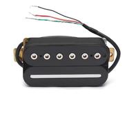Electric Guitar Humbucker Adjusting Dual Coil Guitar Pickup With 4 Conduct Cable Coil Splitting Black guitar pickup parts (Color : Bridge Black)
