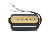 Electric Guitar Humbucker Adjusting Dual Coil Guitar Pickup With 4 Conduct Cable Coil Splitting Black guitar pickup parts (Color : Bridge Ivory-Black)