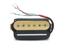 Electric Guitar Humbucker Adjusting Dual Coil Guitar Pickup With 4 Conduct Cable Coil Splitting Black guitar pickup parts (Color : Neck Off white-Black)