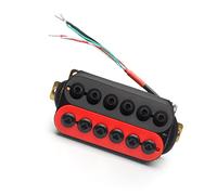 Electric Guitar Humbucker Big Adjustable Screw Dual Coil Guitar Pickup With 4 Conduct Cable/Coil Splitting Electric Guitar Parts Replacement (Color : Neck)