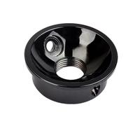Electric Guitar Jack Plate with 2 Screws Gt151 for Tl Guitar | Black Metal Finish, Fits Metric Threaded 6.35mm Standard Sockets, 7/8 Inch 22mm Hole