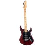 Electric Guitar Jazz Electric Guitar Maple Fretboard 22 Frets Humbucker Pickup Professional Performance(Type 3 Coffee)