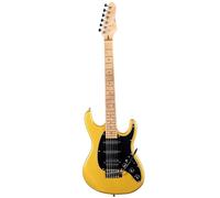 Electric Guitar Jazz Electric Guitar Maple Fretboard Humbucker Pickup Professional Performance Durable(Type 1 Gold)