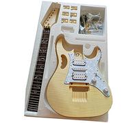Electric Guitar Kits Beginner DIY Guitar Body Kit Basswood Body Rosewood Fingerboard Complete Electric Guitar Building Set