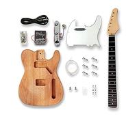 Electric Guitar Kits Beginner Unfinished Guitar Mahogany Body Rosewood Fingerboard Electric Guitar Assembly Complete Parts Kit