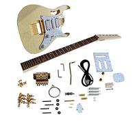 Electric Guitar Kits Durable Basswood Body Rosewood Fingerboard Maple Neck Complete Beginner DIY Electric Guitar Building Kit
