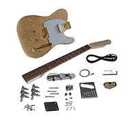 Electric Guitar Kits For TL Style Electric Guitar DIY Kit Maple Veneer Basswood Body Hard Maple Neck Rosewood Fingerboard Set (Color : 03)
