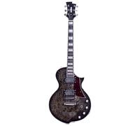 Electric Guitar Kits Solid Wood Body Electric Guitar With Transparent Black Burl Surface