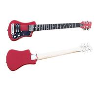 Electric Guitar Kits Travel Portable Electric Guitar With Embroidered Sponge Bag(Red)