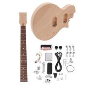 Electric Guitar Kits Unfinished DIY 6 Strings Electric Guitar Kit Mahogany Body & Neck Rosewood Fingerboard