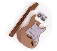 Electric Guitar Kits Unfinished Maple Neck Fretboard Two Piece Mahogany 22 Frets For ST Electric Guitar Kit DIY