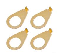Electric Guitar Knobs Pointer Plates with Position Indicators for Tele for jazz Bass - 4 Pack Metal Washers 22x14mm(Gold)