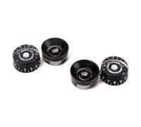 Electric Guitar Knobs Portable Black for 4pcs Plastic Similar Guitars | Abalone Blue Green B Stock Finish, Lightweight Parts, Electric Guitar Use, Black Color, Simple Fit