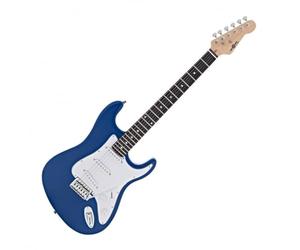 Electric Guitar LA by Gear4music Starter Pack Blue | Lightweight Double-Cutaway Body, Comfortable Maple Neck, Full 22-Fret Poplar Fretboard, Complete Accessory Set