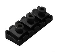 Electric Guitar Locking Nut 43mm for Floyd Rose Bridge, Includes Mounting Hardware (Black)