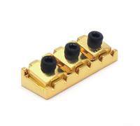 Electric Guitar Locking Nut 43mm for Floyd Rose Bridge, Includes Mounting Hardware (Gold)
