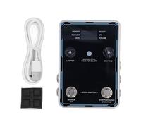 Electric Guitar Looper Effect Pedal 160 Minute Recording IRIN, Multifunctional Drum Machine, Compact Portable Aluminum Alloy Material for Music Production