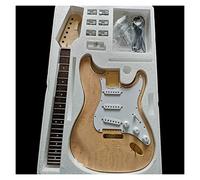 Electric Guitar Making Material Maple Solid Wood Leather Basswood Body Hard Maple Neck Electric Guitar Material Combination Suitable For ST Guitar Body (Color : 6)