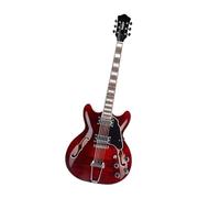 Electric Guitar Maple Hollow Body Electric Guitar Purple 6 Strings(Red)